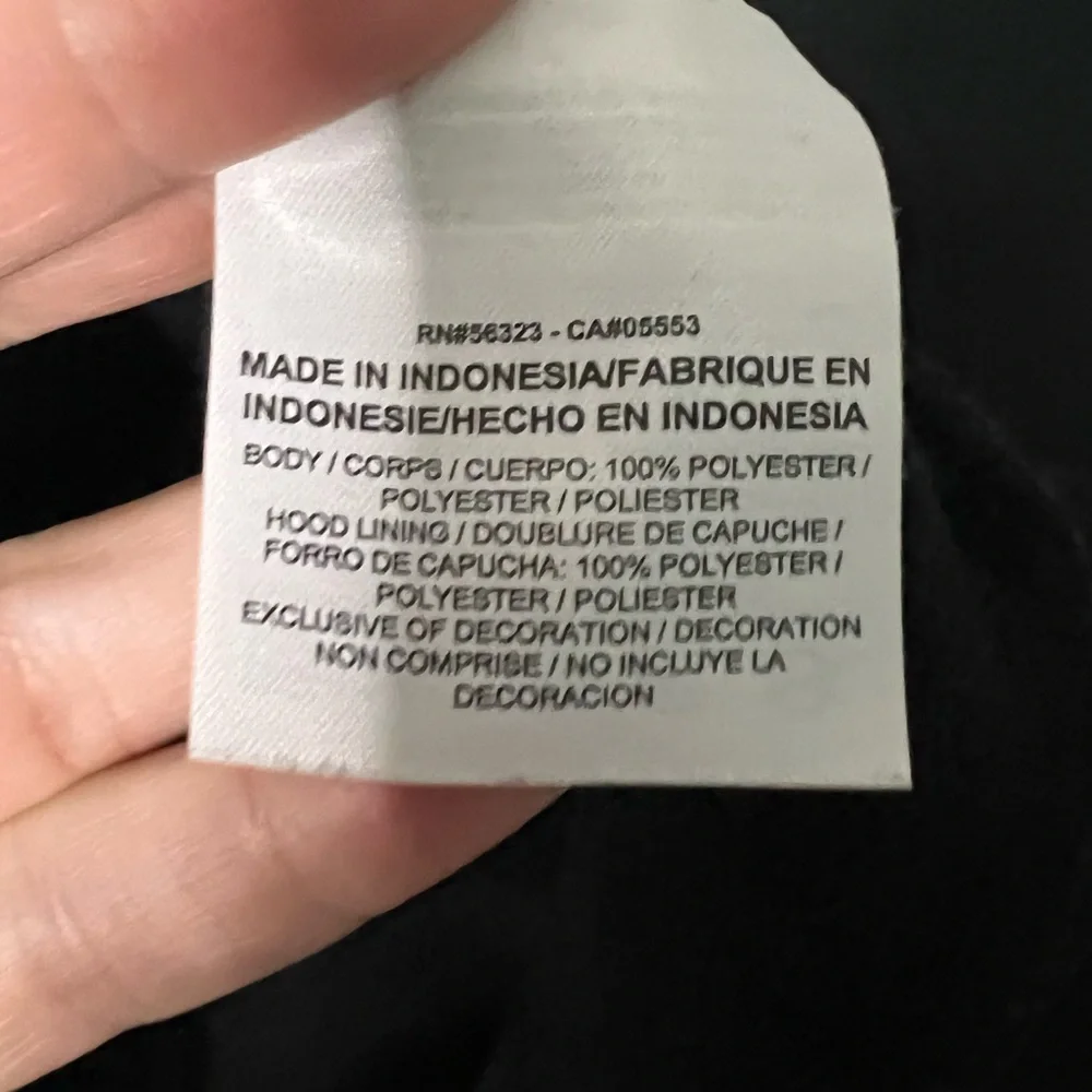 Nike Therma-Fit Black and Gray Logo Hoodie - Large